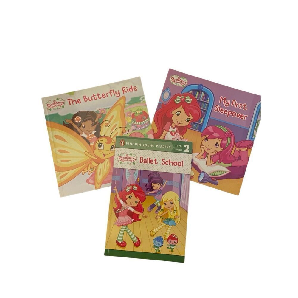 Strawberry Shortcake Book Lot 2011 & 2012 3 books Y2K era